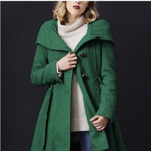 💚 NWT Steve Madden High Low Trench Coat ~ 3XL Forest Green 💚